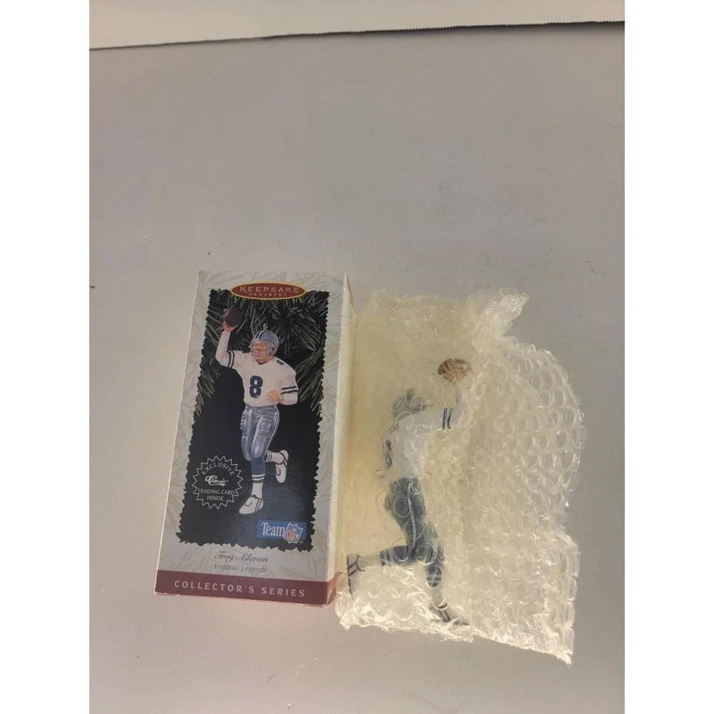 Hallmark Keepsake Troy Aikman Ornament 1996 Football Legends Series w/ Box